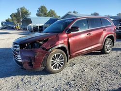 Toyota Highlander salvage cars for sale: 2017 Toyota Highlander Hybrid