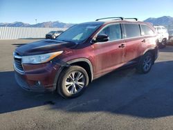 Toyota Highlander salvage cars for sale: 2014 Toyota Highlander LE