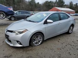 Salvage cars for sale from Copart Mendon, MA: 2015 Toyota Corolla L