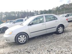 Toyota Corolla salvage cars for sale: 2007 Toyota Corolla CE