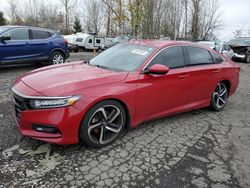 Honda Accord salvage cars for sale: 2018 Honda Accord Sport