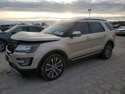 Salvage cars for sale from Copart Indianapolis, IN: 2017 Ford Explorer Platinum