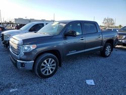 Toyota Tundra Crewmax Limited salvage cars for sale: 2016 Toyota Tundra Crewmax Limited