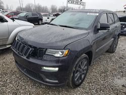 Jeep Grand Cherokee salvage cars for sale: 2018 Jeep Grand Cherokee Overland