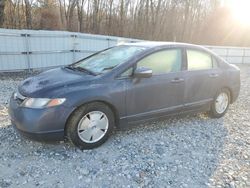 Honda salvage cars for sale: 2006 Honda Civic Hybrid