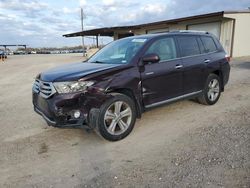 Toyota Highlander salvage cars for sale: 2012 Toyota Highlander Limited