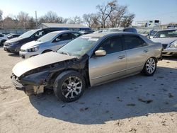 Honda Accord salvage cars for sale: 2007 Honda Accord EX