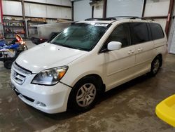 Honda Odyssey exl salvage cars for sale: 2007 Honda Odyssey EXL