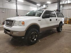 Ford salvage cars for sale: 2005 Ford F150 Supercrew