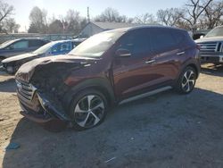 Vehiculos salvage en venta de Copart Wichita, KS: 2017 Hyundai Tucson Limited