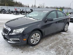 Chevrolet salvage cars for sale: 2015 Chevrolet Cruze LT