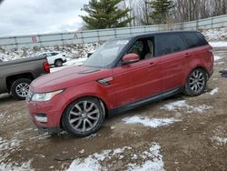 Land Rover salvage cars for sale: 2016 Land Rover Range Rover Sport HSE