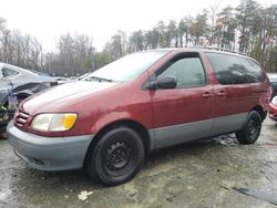 Vehiculos salvage en venta de Copart Waldorf, MD: 2002 Toyota Sienna CE