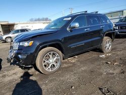 Jeep Grand Cherokee salvage cars for sale: 2021 Jeep Grand Cherokee Overland