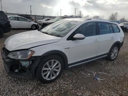 Volkswagen salvage cars for sale: 2017 Volkswagen Golf Alltrack S