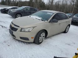 Chevrolet salvage cars for sale: 2012 Chevrolet Cruze LS