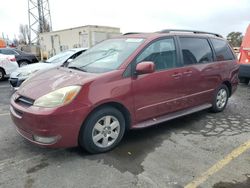 Toyota Sienna xle salvage cars for sale: 2004 Toyota Sienna XLE