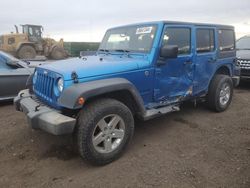 Jeep Wrangler Unlimited Sport salvage cars for sale: 2015 Jeep Wrangler Unlimited Sport