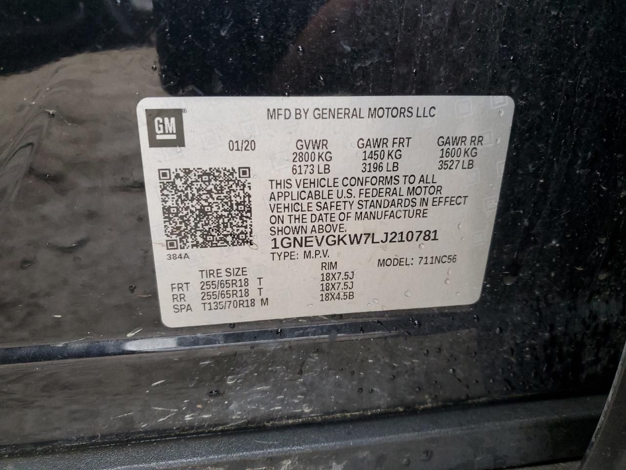 2020 Chevrolet Traverse lt