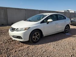 Honda Civic salvage cars for sale: 2015 Honda Civic SE