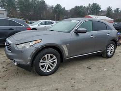 Salvage cars for sale from Copart Mendon, MA: 2016 Infiniti QX70