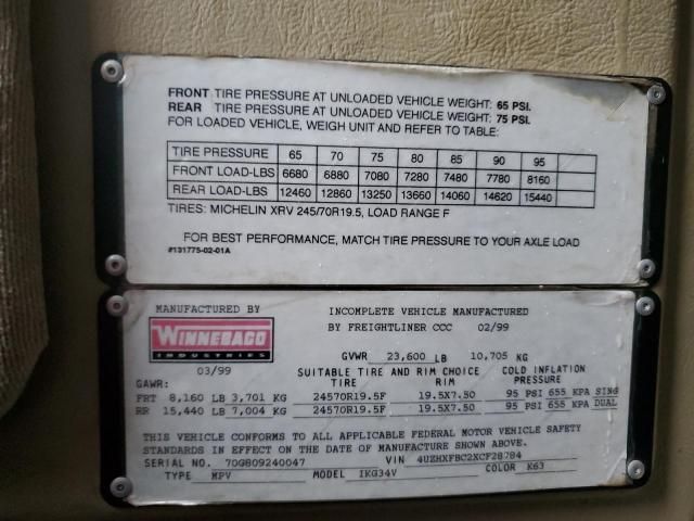 1999 Freightliner Chassis X Line Motor Home