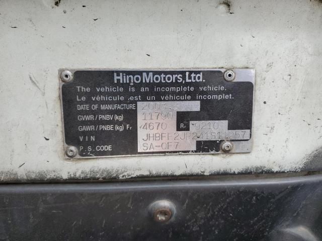 2004 Hino FE FE2620
