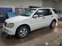 Mercedes-Benz salvage cars for sale: 2003 Mercedes-Benz ML 350