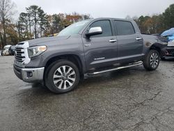 Toyota Tundra Crewmax Limited salvage cars for sale: 2018 Toyota Tundra Crewmax Limited