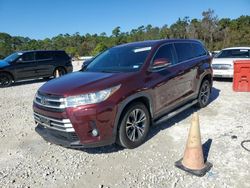 Toyota Highlander salvage cars for sale: 2019 Toyota Highlander LE