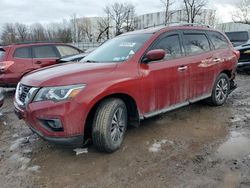 Nissan salvage cars for sale: 2018 Nissan Pathfinder S