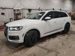 Salvage cars for sale from Copart Milwaukee, WI: 2017 Audi Q7 Premium Plus