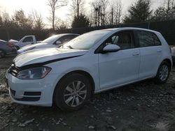 Volkswagen Golf salvage cars for sale: 2015 Volkswagen Golf