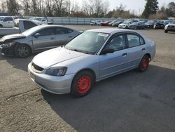 Honda Civic lx salvage cars for sale: 2001 Honda Civic LX