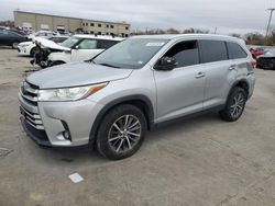 Toyota Highlander salvage cars for sale: 2019 Toyota Highlander SE