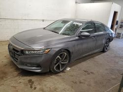 Honda Accord salvage cars for sale: 2018 Honda Accord Sport