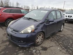 Salvage cars for sale from Copart Portland, OR: 2008 Honda FIT Sport