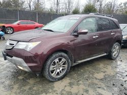 Acura salvage cars for sale: 2009 Acura MDX Technology