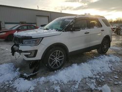 Salvage cars for sale from Copart Leroy, NY: 2016 Ford Explorer Sport