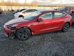 Tesla salvage cars for sale: 2022 Tesla Model 3