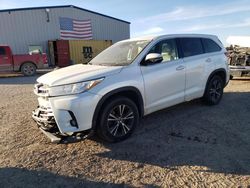 Salvage cars for sale from Copart Amarillo, TX: 2018 Toyota Highlander LE