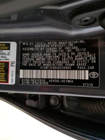 2012 Toyota Camry Base