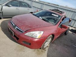 Honda Accord ex salvage cars for sale: 2007 Honda Accord EX