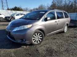 Toyota salvage cars for sale: 2012 Toyota Sienna XLE