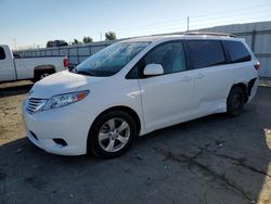 Toyota Sienna le salvage cars for sale: 2017 Toyota Sienna LE