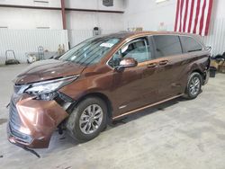 Toyota Sienna le salvage cars for sale: 2021 Toyota Sienna LE