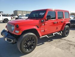 Jeep Wrangler salvage cars for sale: 2024 Jeep Wrangler Sahara 4XE