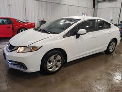 Honda Civic salvage cars for sale: 2013 Honda Civic LX