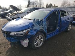 Chevrolet salvage cars for sale: 2018 Chevrolet Cruze LT