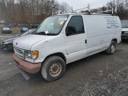 Ford salvage cars for sale: 2002 Ford Econoline E150 Van